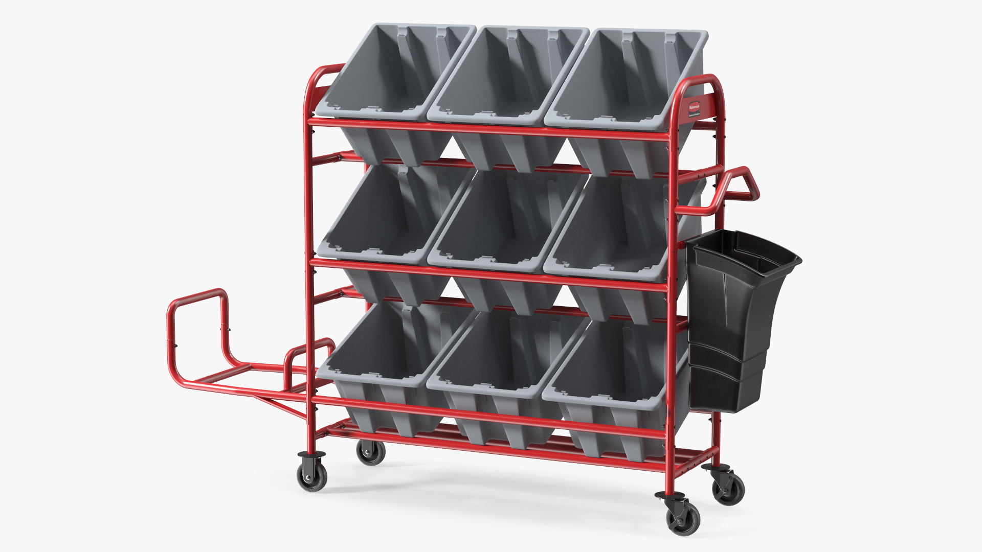 Tote Picking Cart Storage Bracket Rubbermaid 3D model