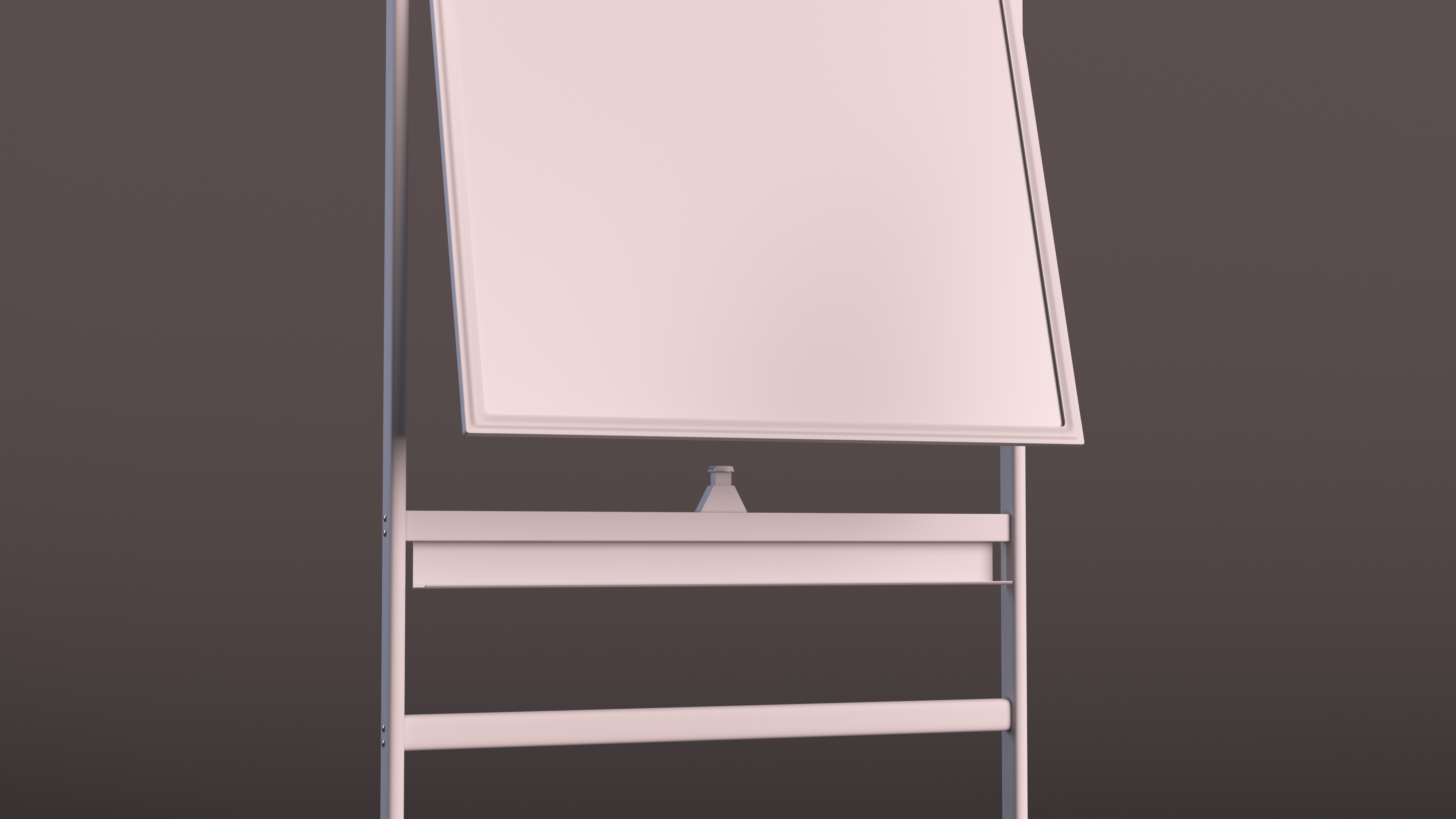 Tall Magnetic Whiteboard on Wheels 3D model