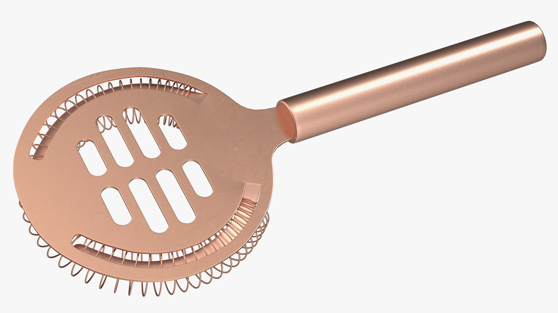 Hand Cocktail Shaker Copper 3D