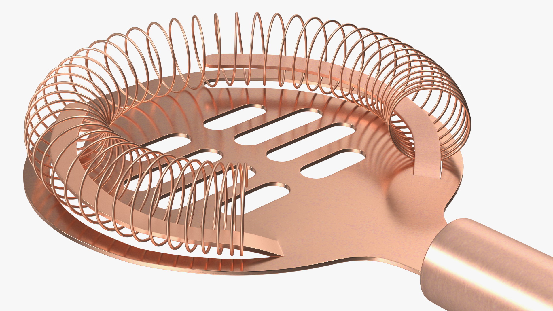 Hand Cocktail Shaker Copper 3D