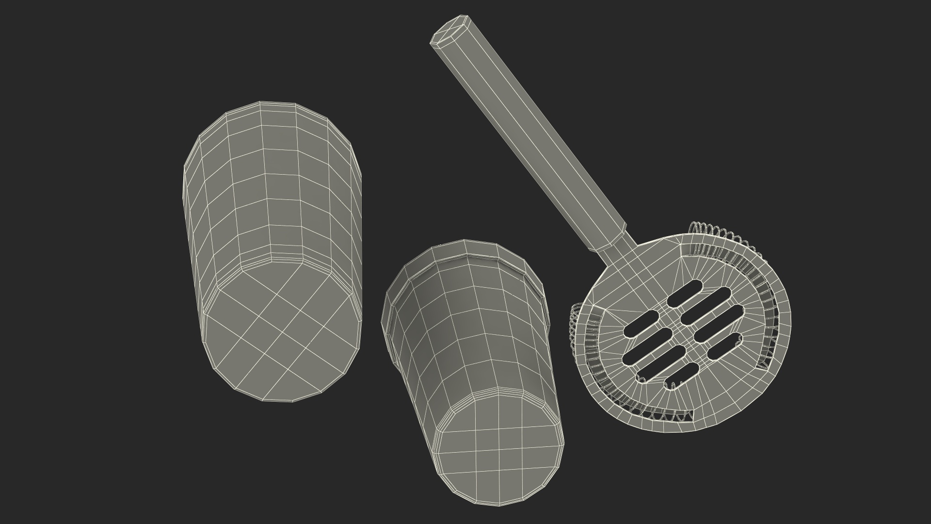 Hand Cocktail Shaker Copper 3D