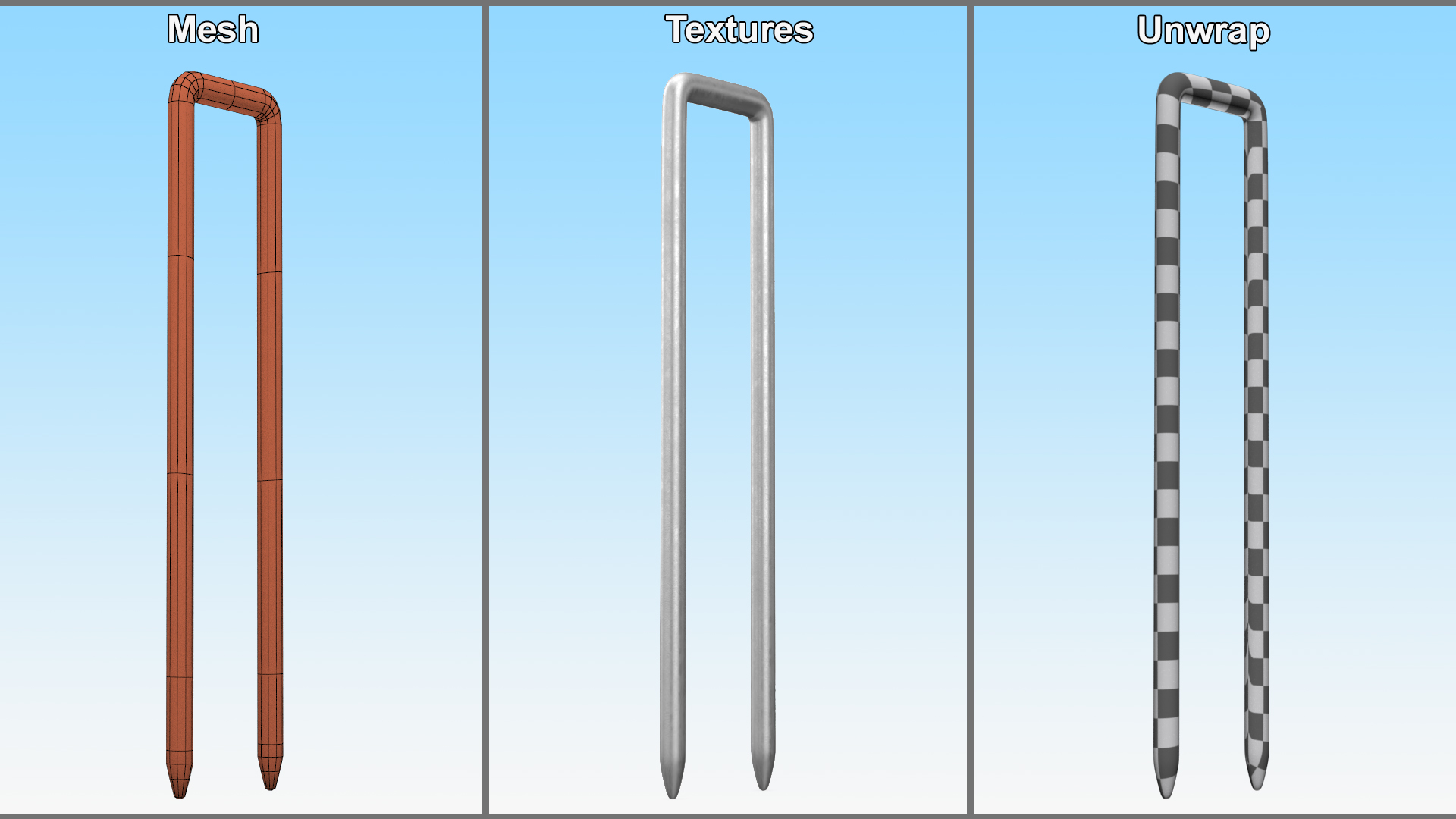 Pneumatic Nail 419J 3D model