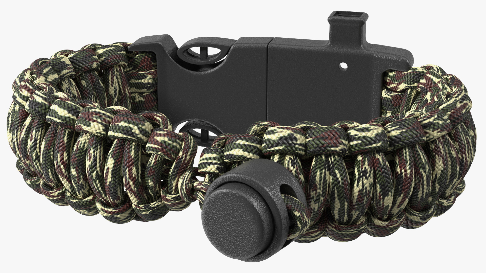 3D Atomic Bear Tactical Paracord Bracelet Camo model
