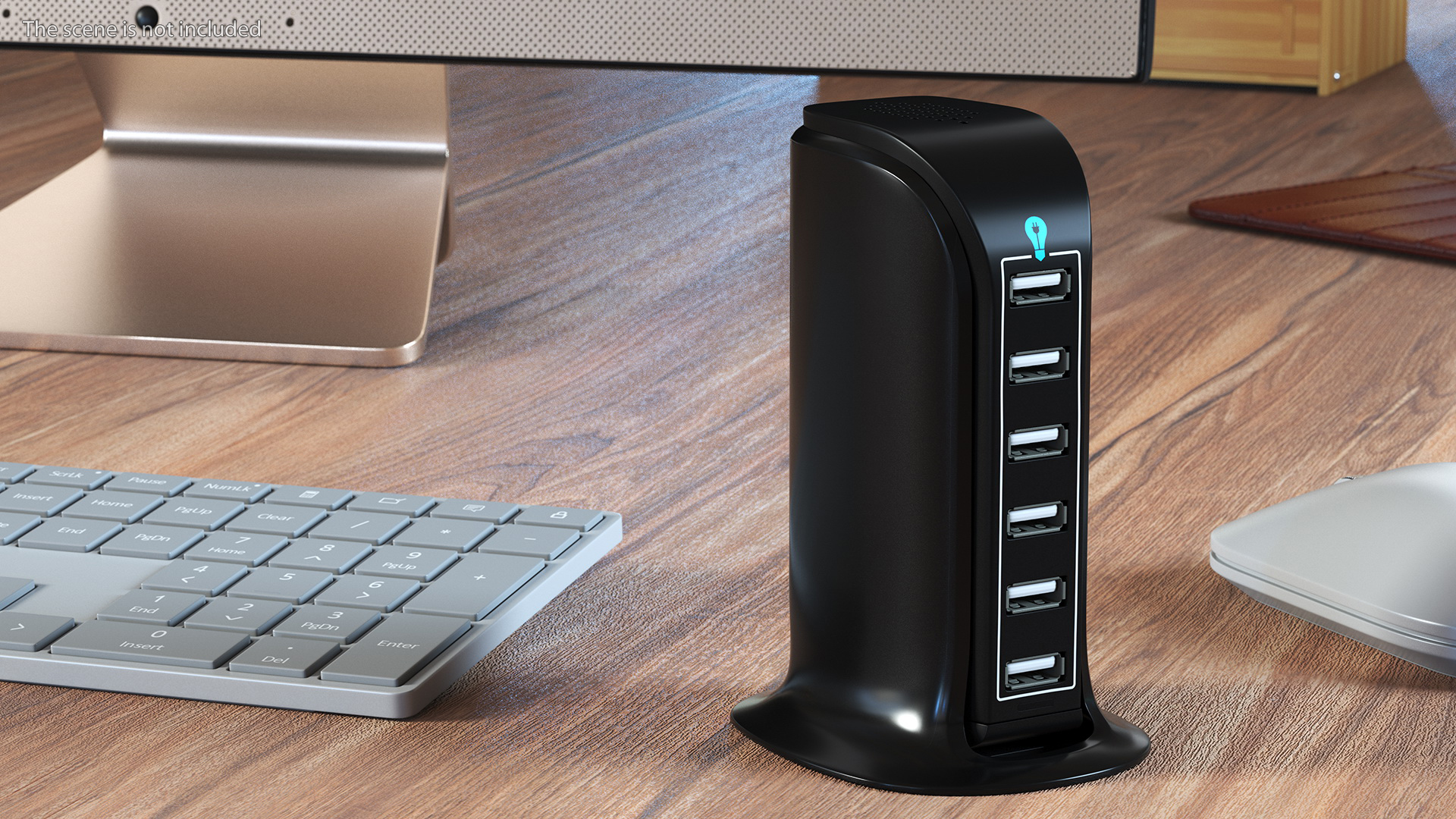 3D model Desktop Charging USB Hub Turned OFF