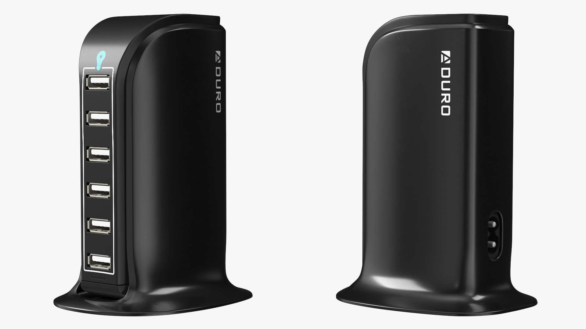3D model Desktop Charging USB Hub Turned OFF