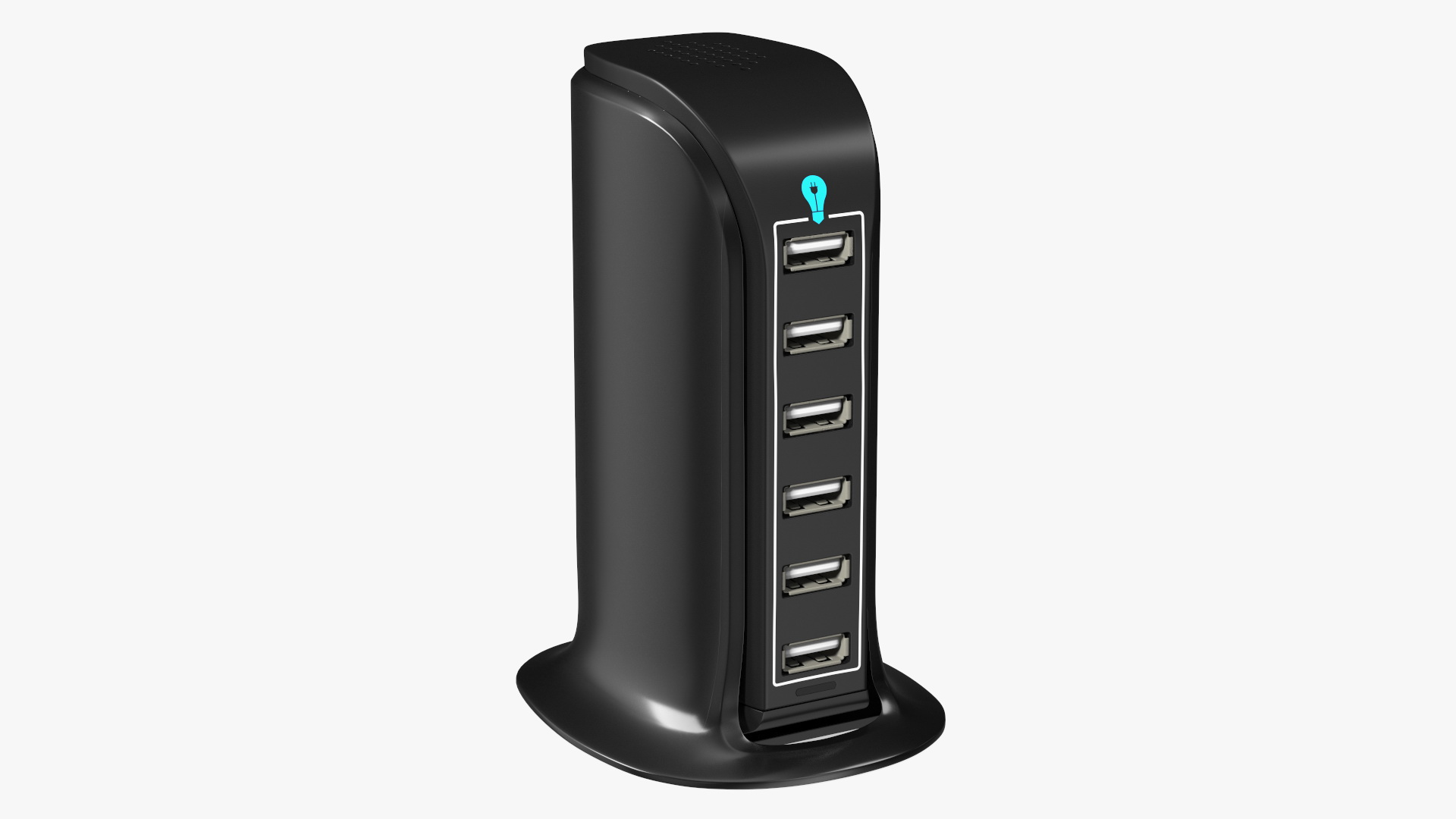 3D model Desktop Charging USB Hub Turned OFF