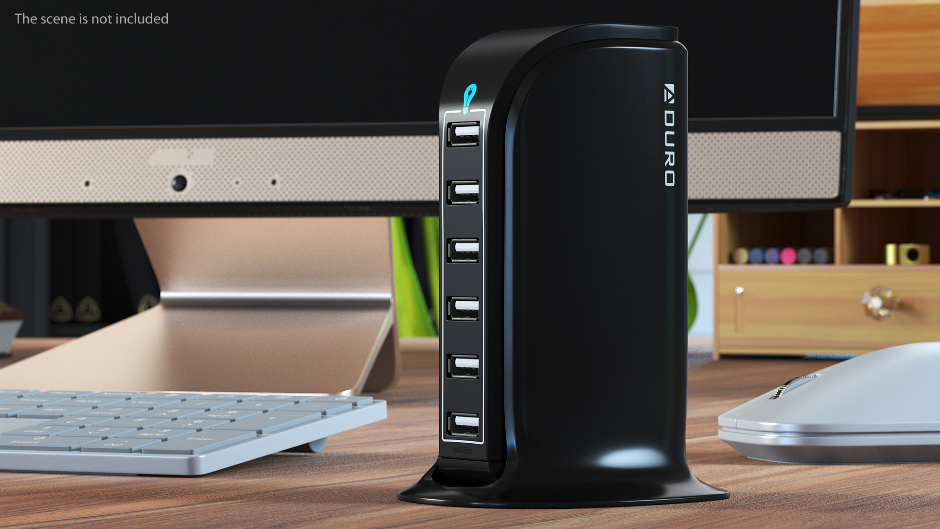 3D model Desktop Charging USB Hub Turned OFF