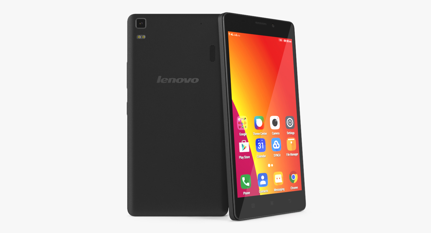 3D Lenovo A7000 Onyx Black model