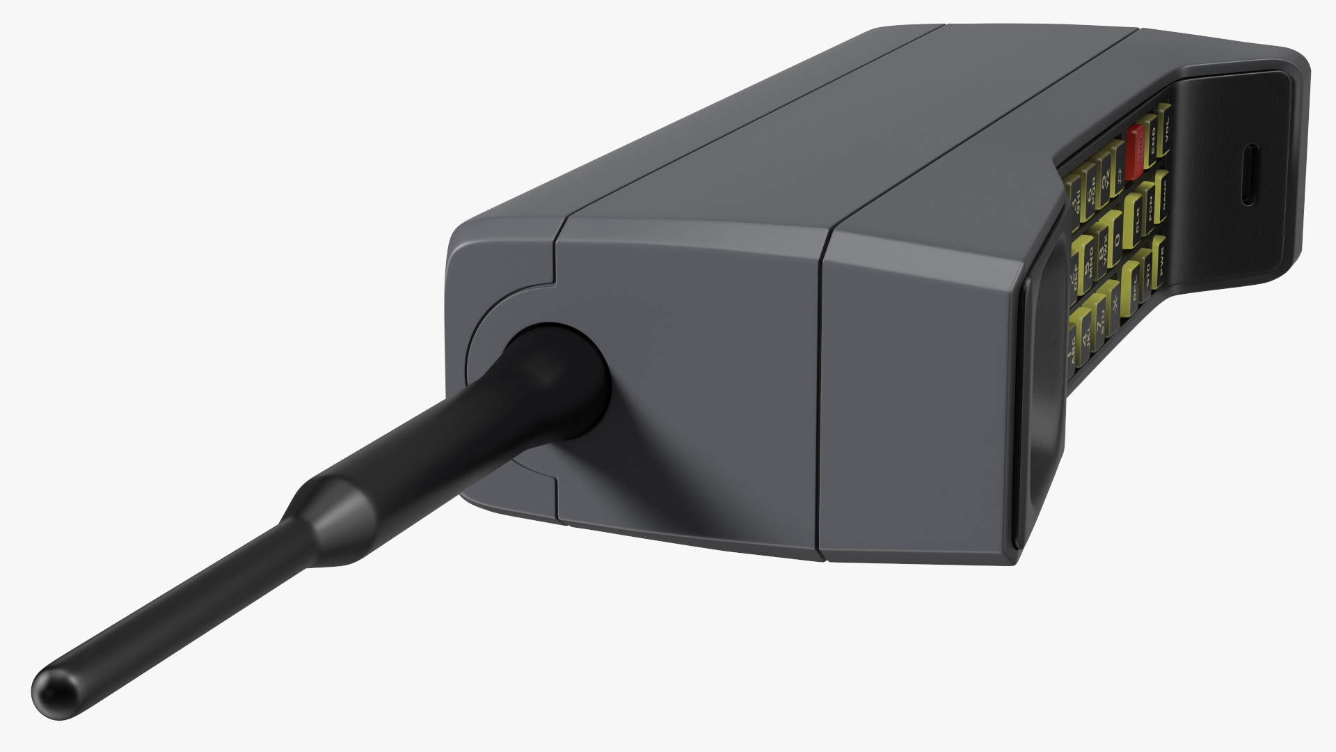 Vintage Analogue Mobile Phone 3D model