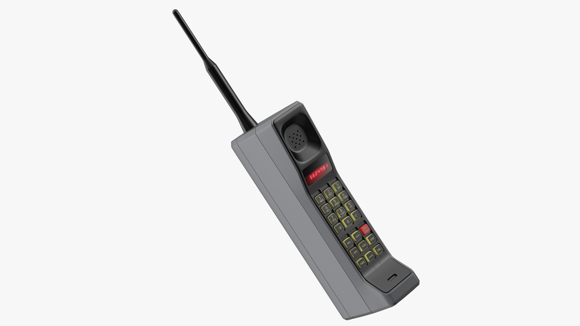 Vintage Analogue Mobile Phone 3D model