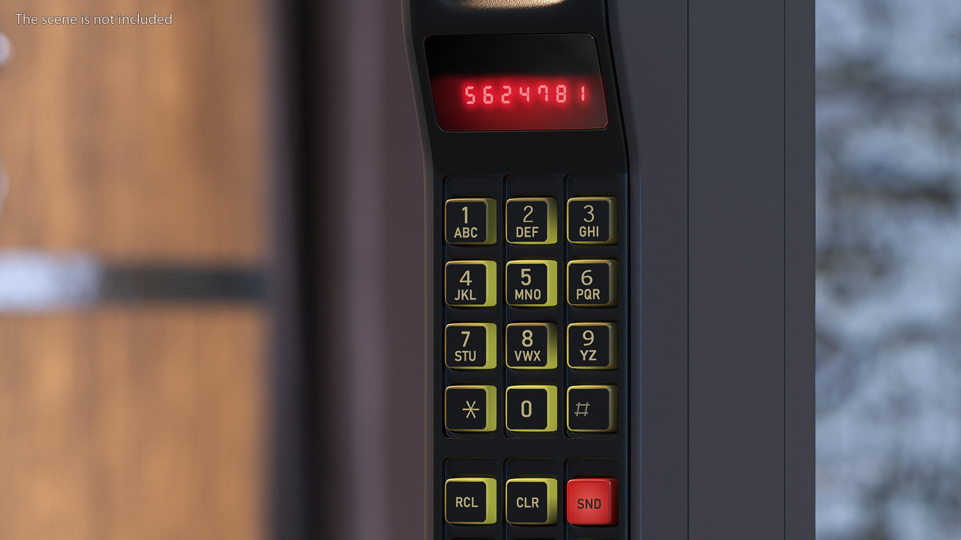 Vintage Analogue Mobile Phone 3D model