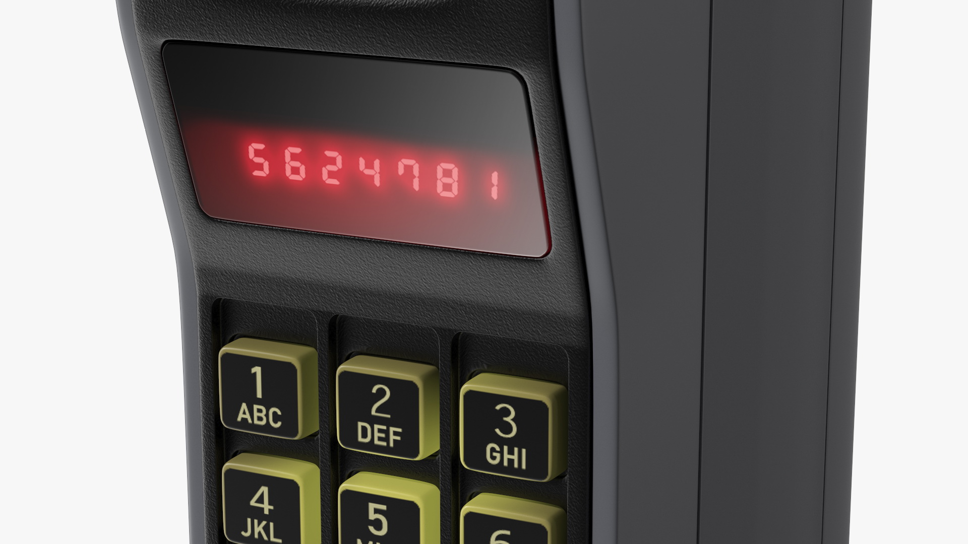 Vintage Analogue Mobile Phone 3D model