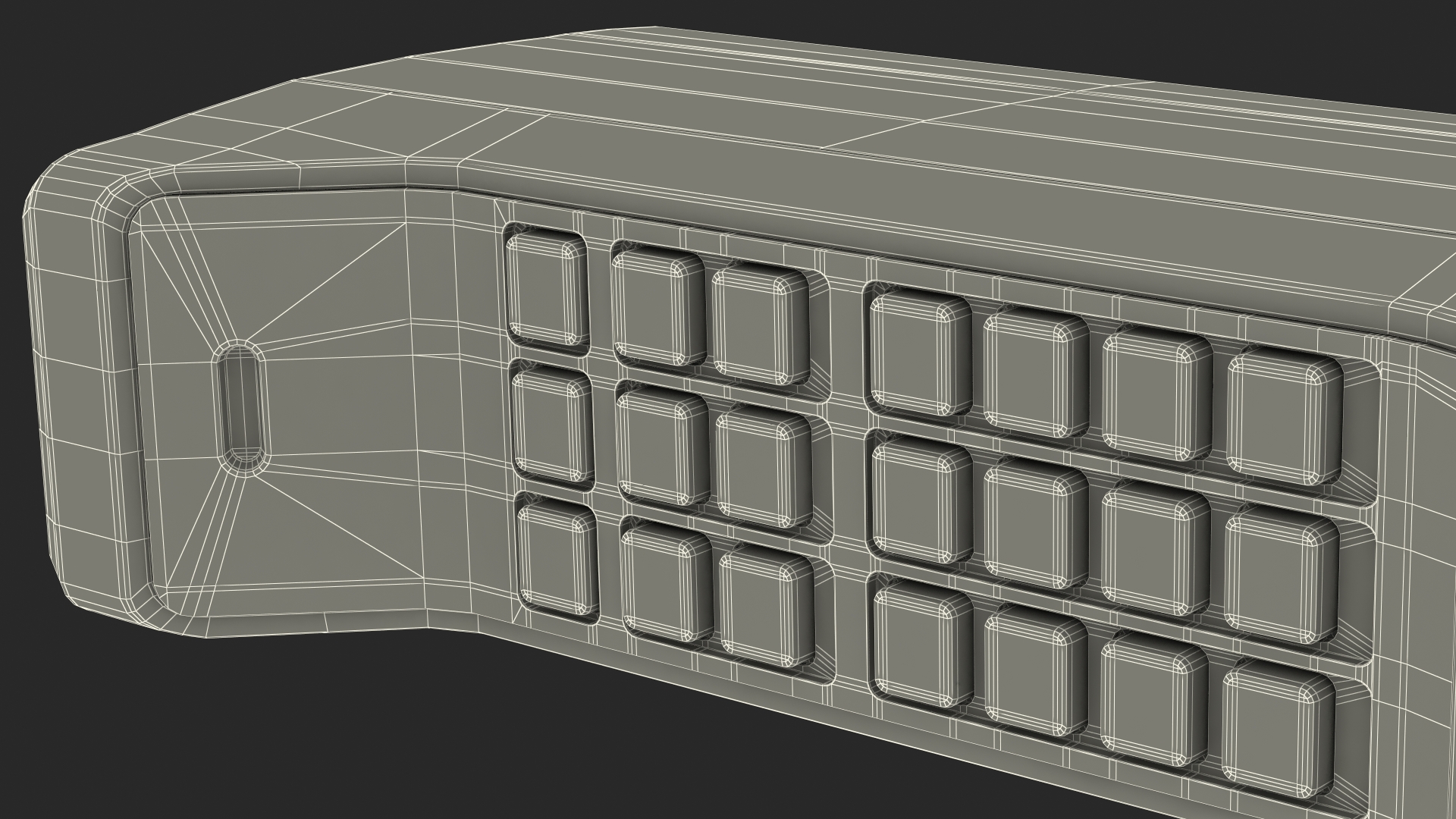 Vintage Analogue Mobile Phone 3D model