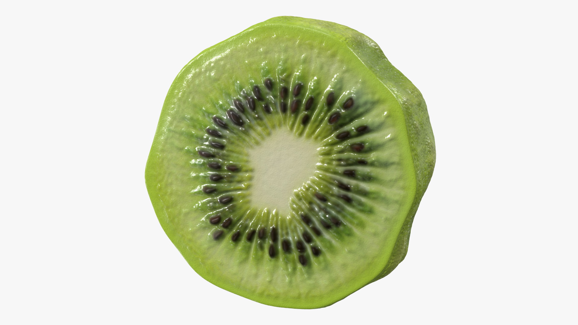 3D model Peeled Kiwi Cut in Halves