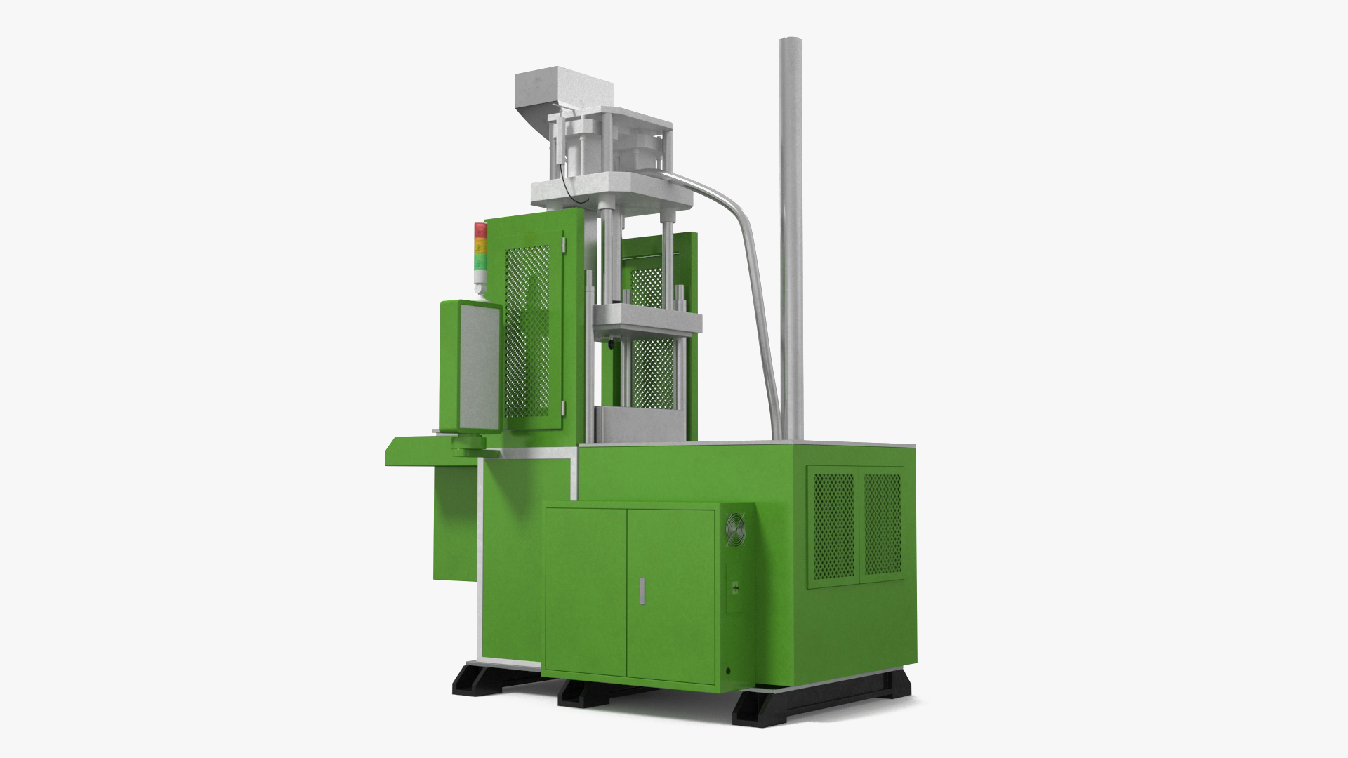 3D Vertical Plastic Injection Molding Machine Green model