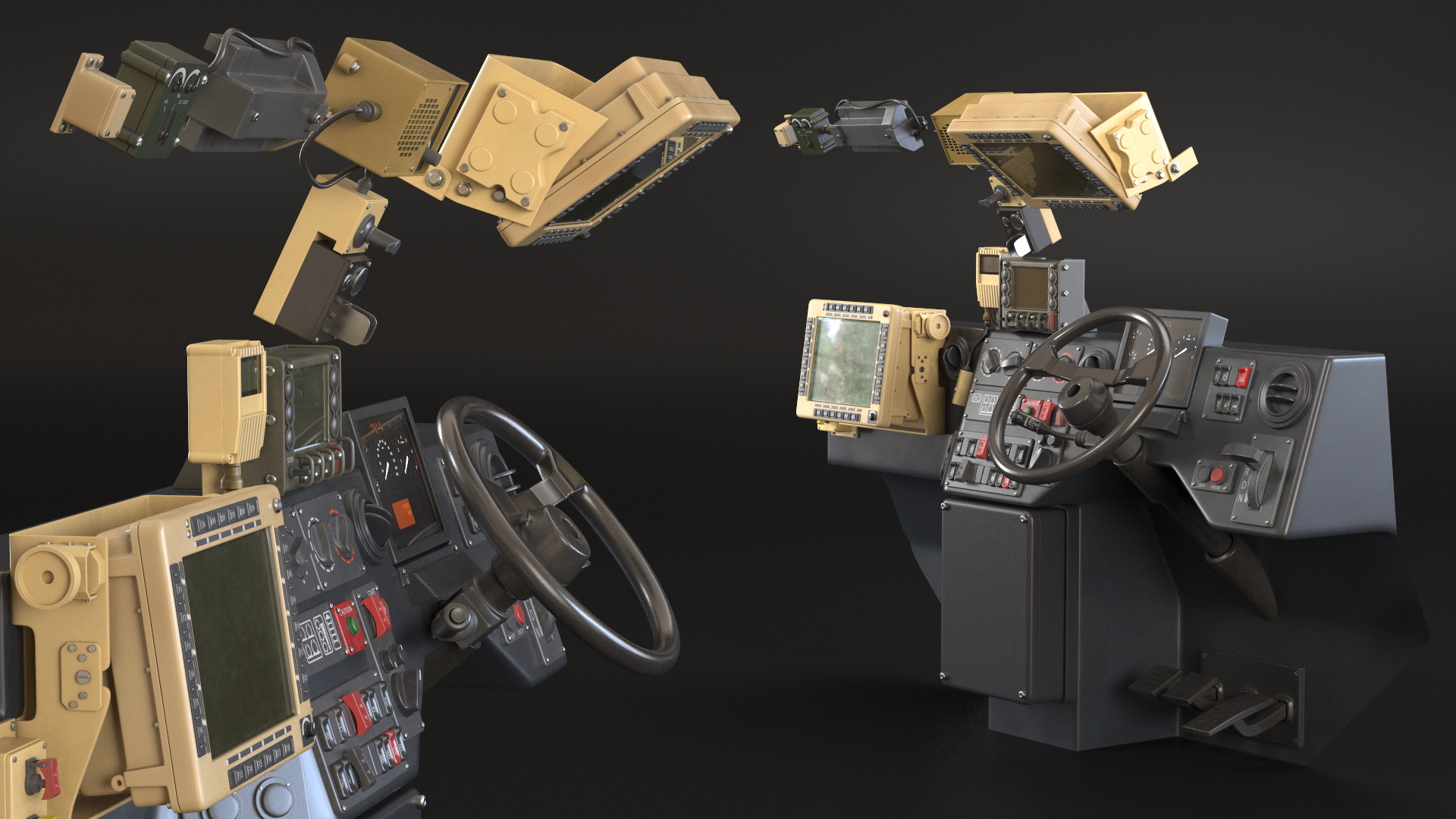Military Vehicle Cabin Dashboard - view 4
