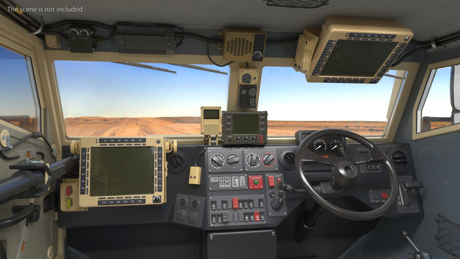 Military Vehicle Cabin Dashboard - view 3