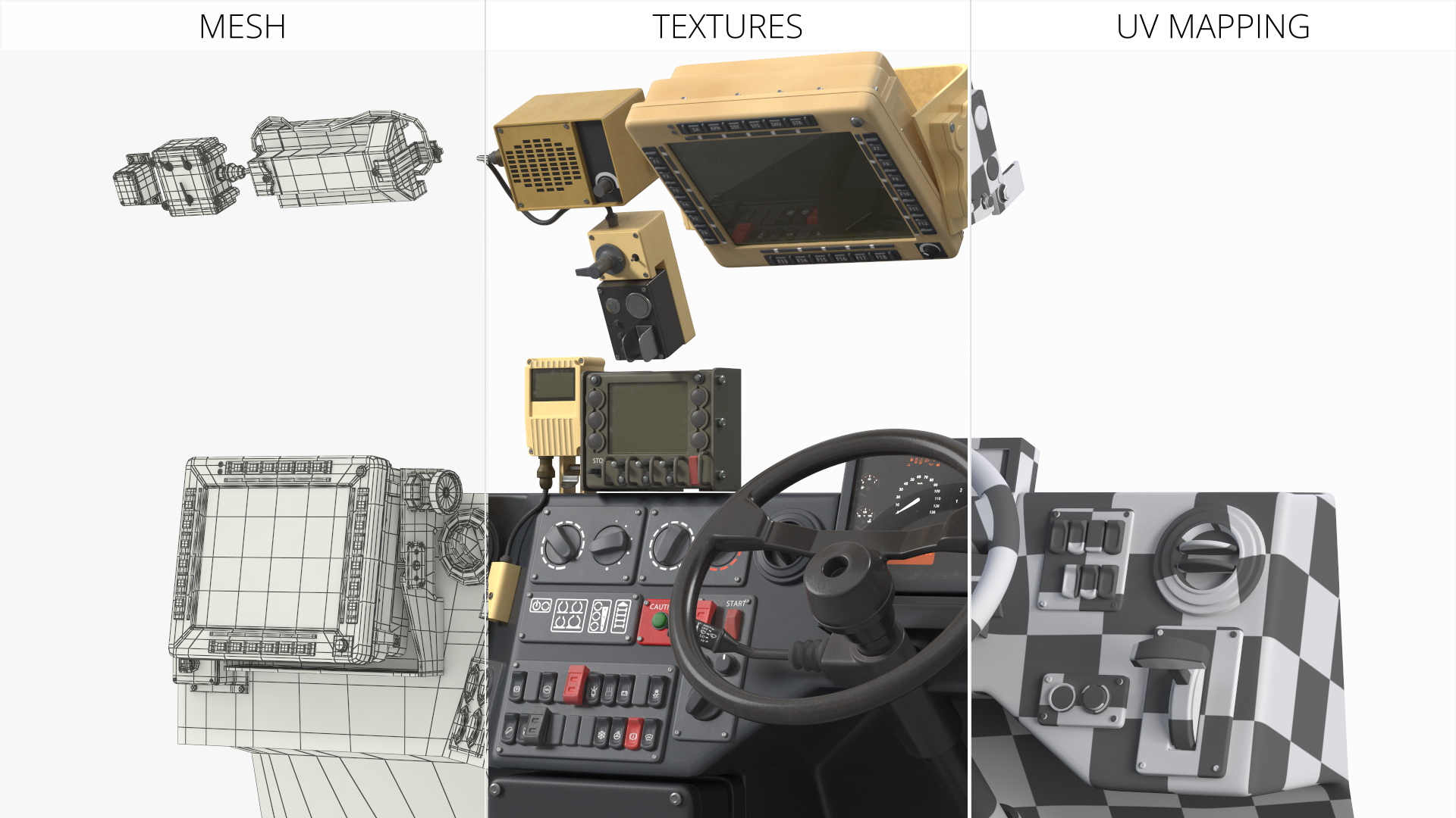 Military Vehicle Cabin Dashboard - view 9