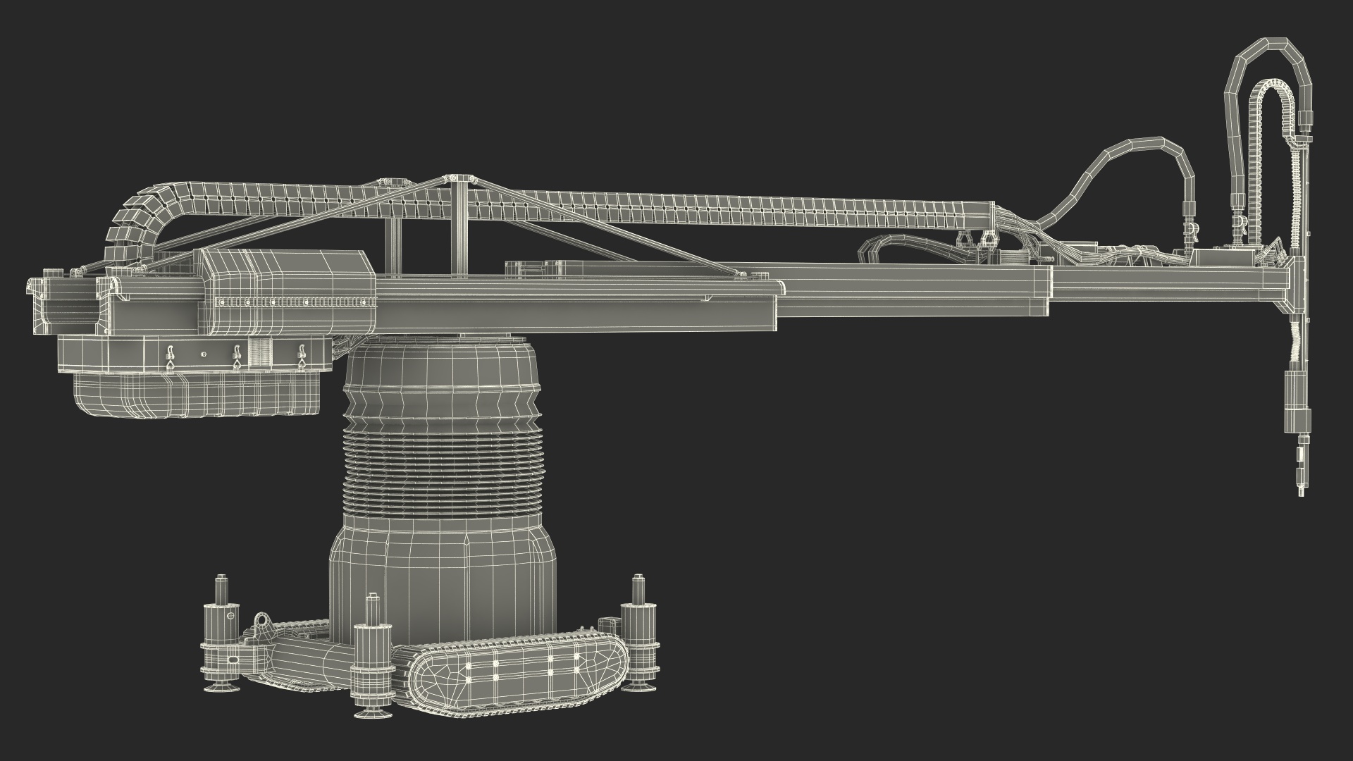 Construction 3D Printer Rigged for Cinema 4D 3D model