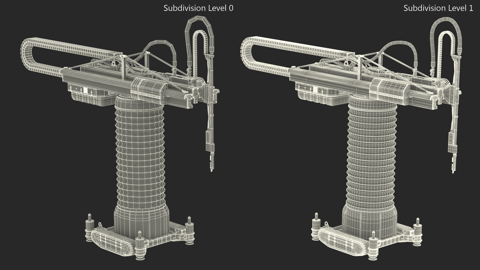 Construction 3D Printer Rigged for Cinema 4D 3D model