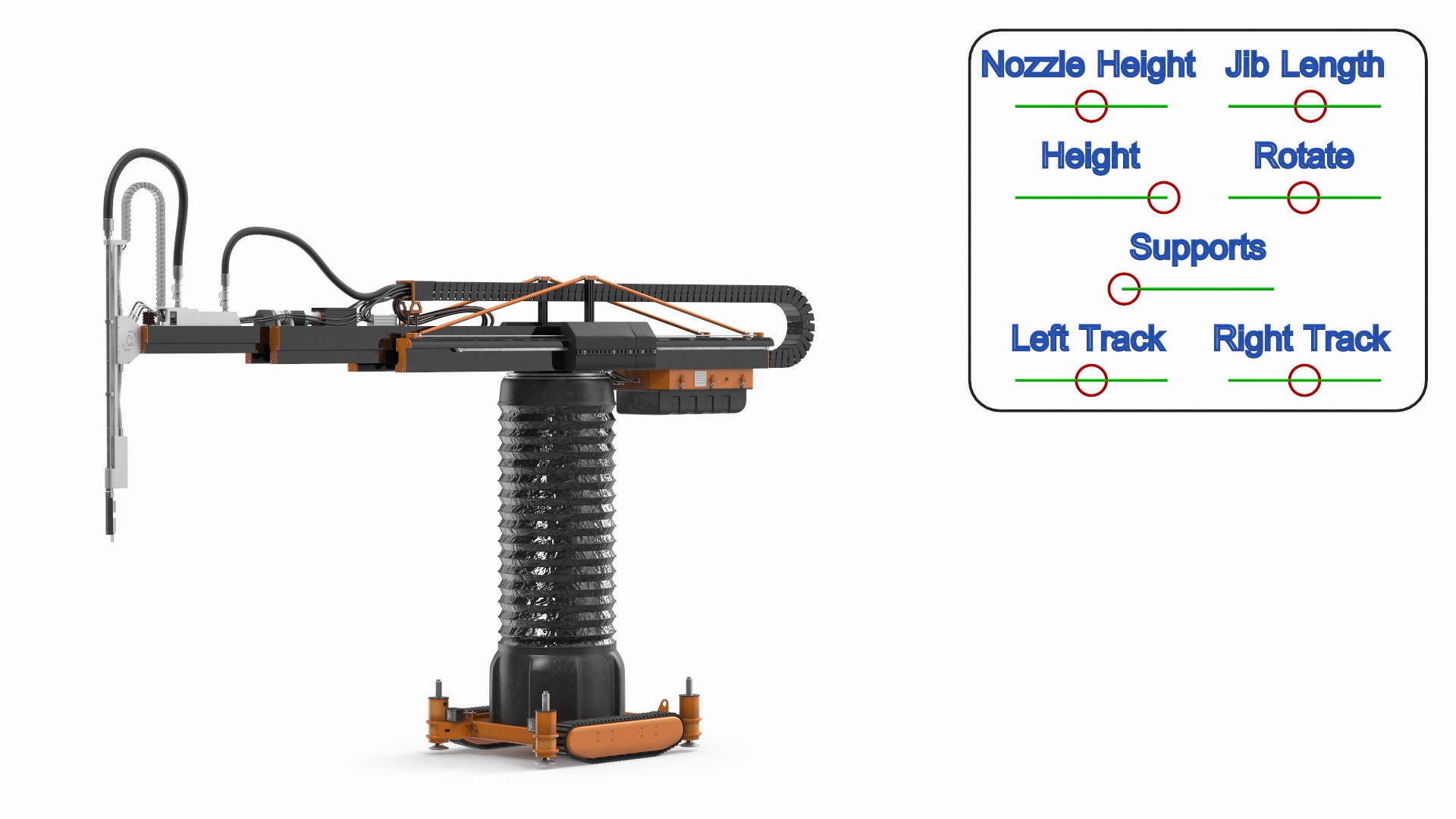 Construction 3D Printer Rigged for Cinema 4D 3D model