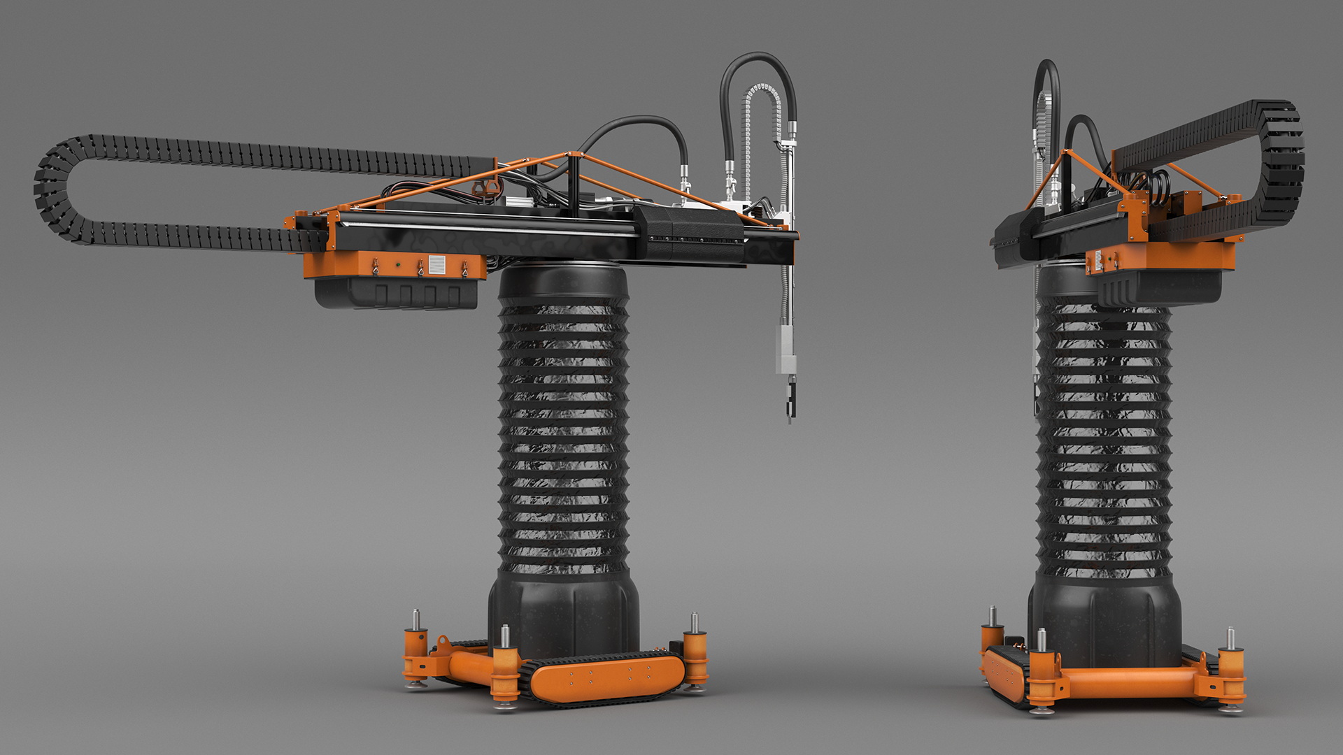 Construction 3D Printer Rigged for Cinema 4D 3D model