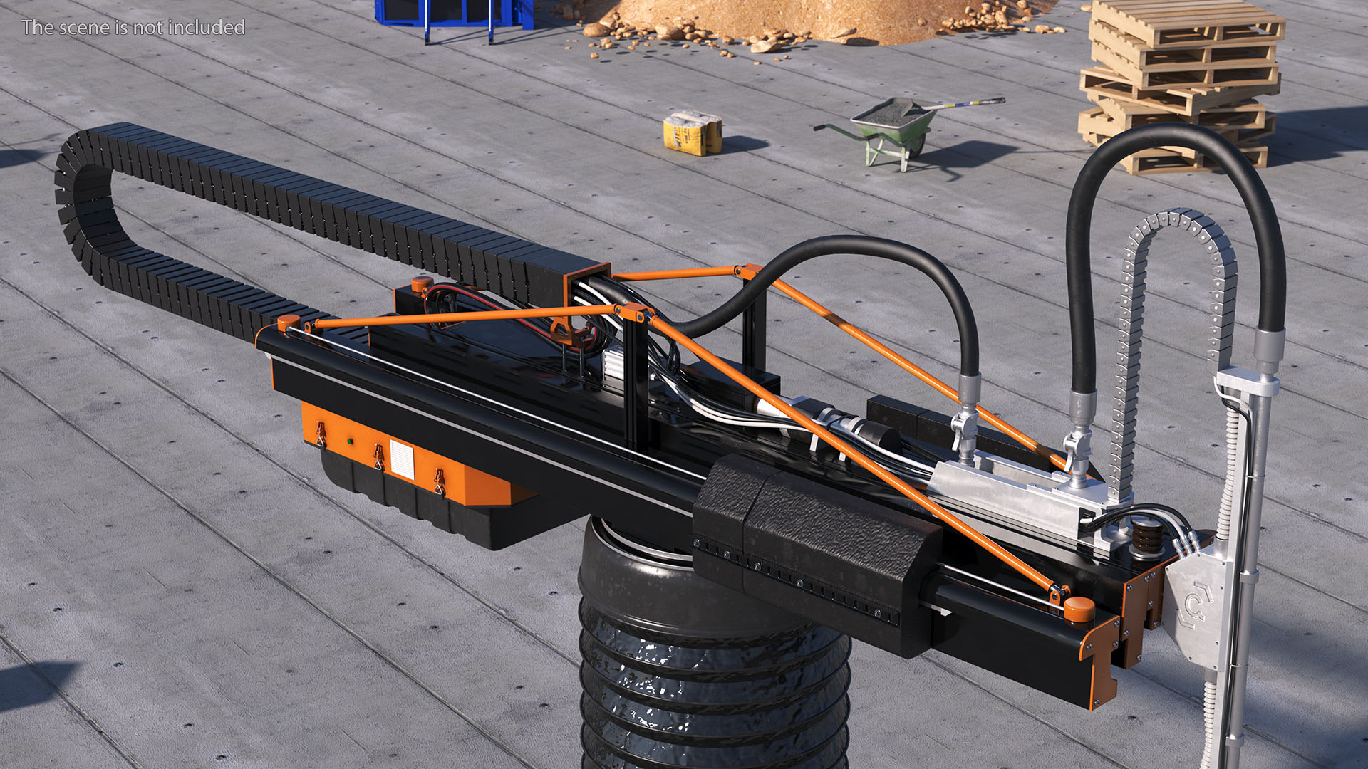 Construction 3D Printer Rigged for Cinema 4D 3D model