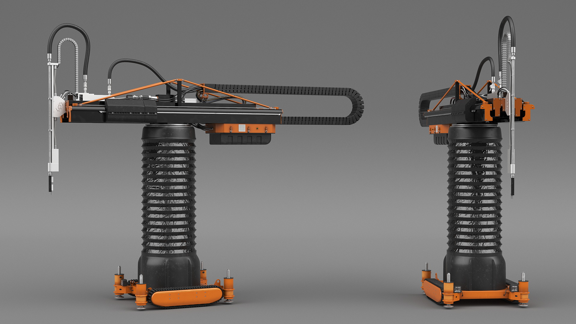 Construction 3D Printer Rigged for Cinema 4D 3D model