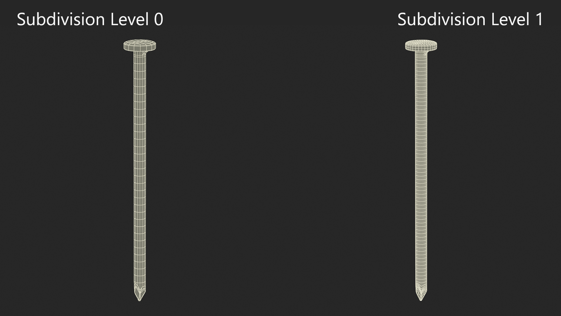 3D Framing Nails model