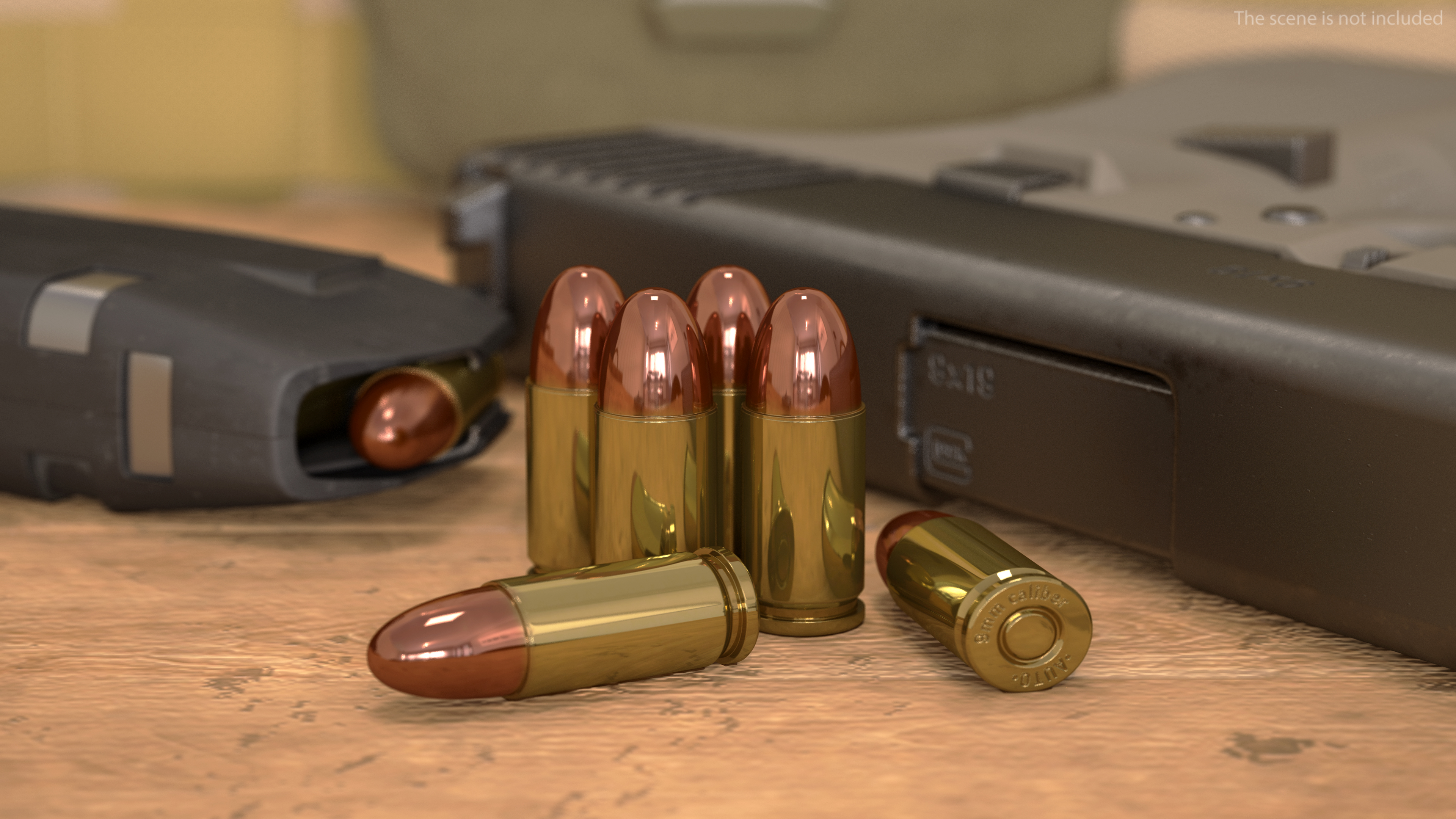 9mm Luger Ammo 3D model