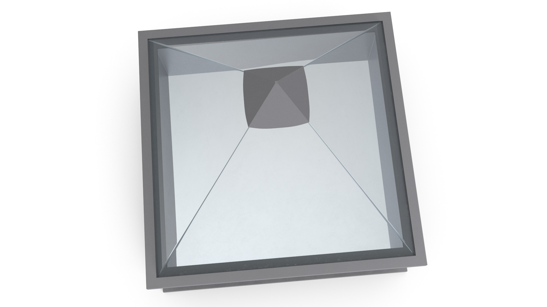 Square Pyramid Skylight for Roof 3D