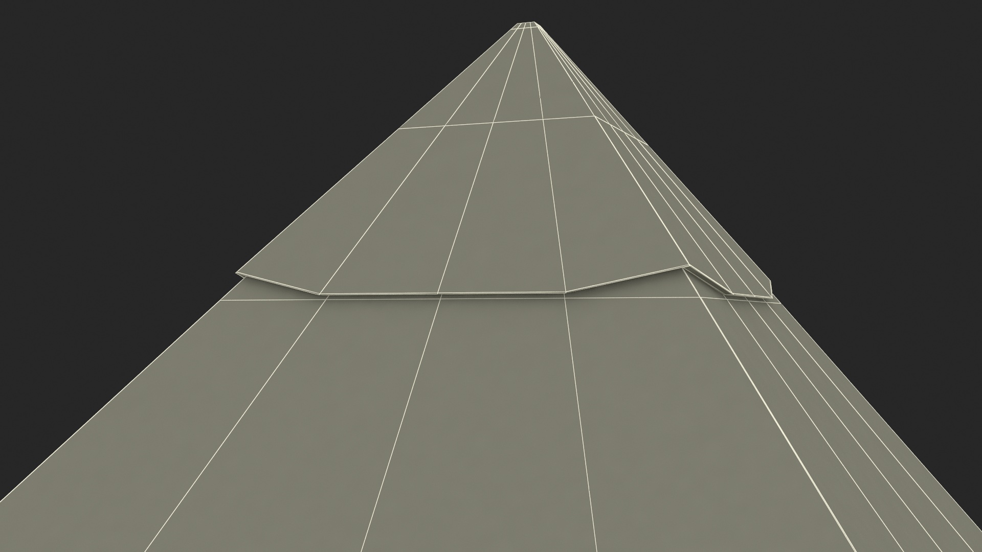 Square Pyramid Skylight for Roof 3D