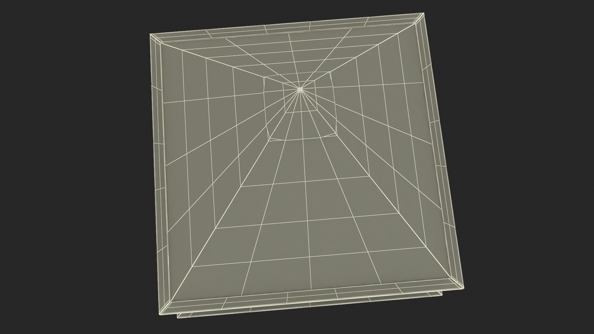 Square Pyramid Skylight for Roof 3D