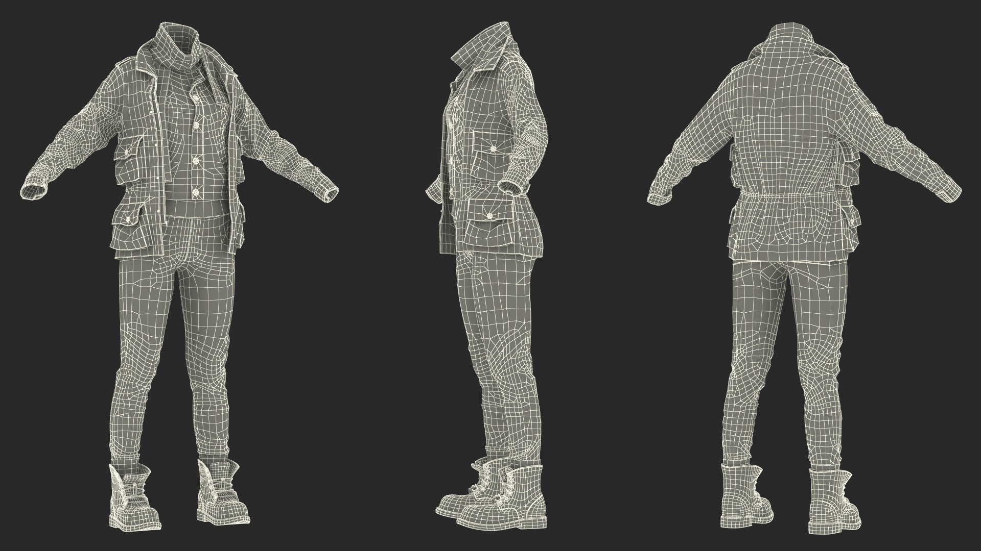Clothes of a Homeless Woman 3D