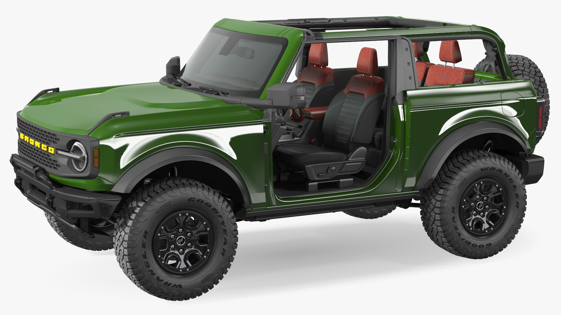 Ford Bronco 2021 Two Doors Removed 3D model