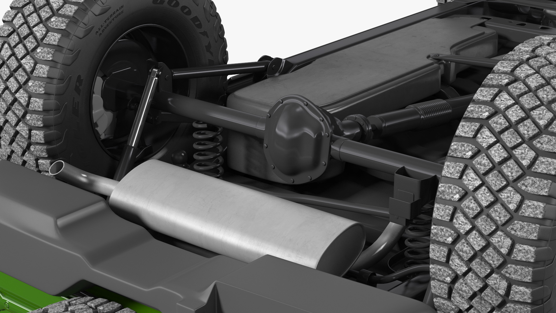 Ford Bronco 2021 Two Doors Removed 3D model