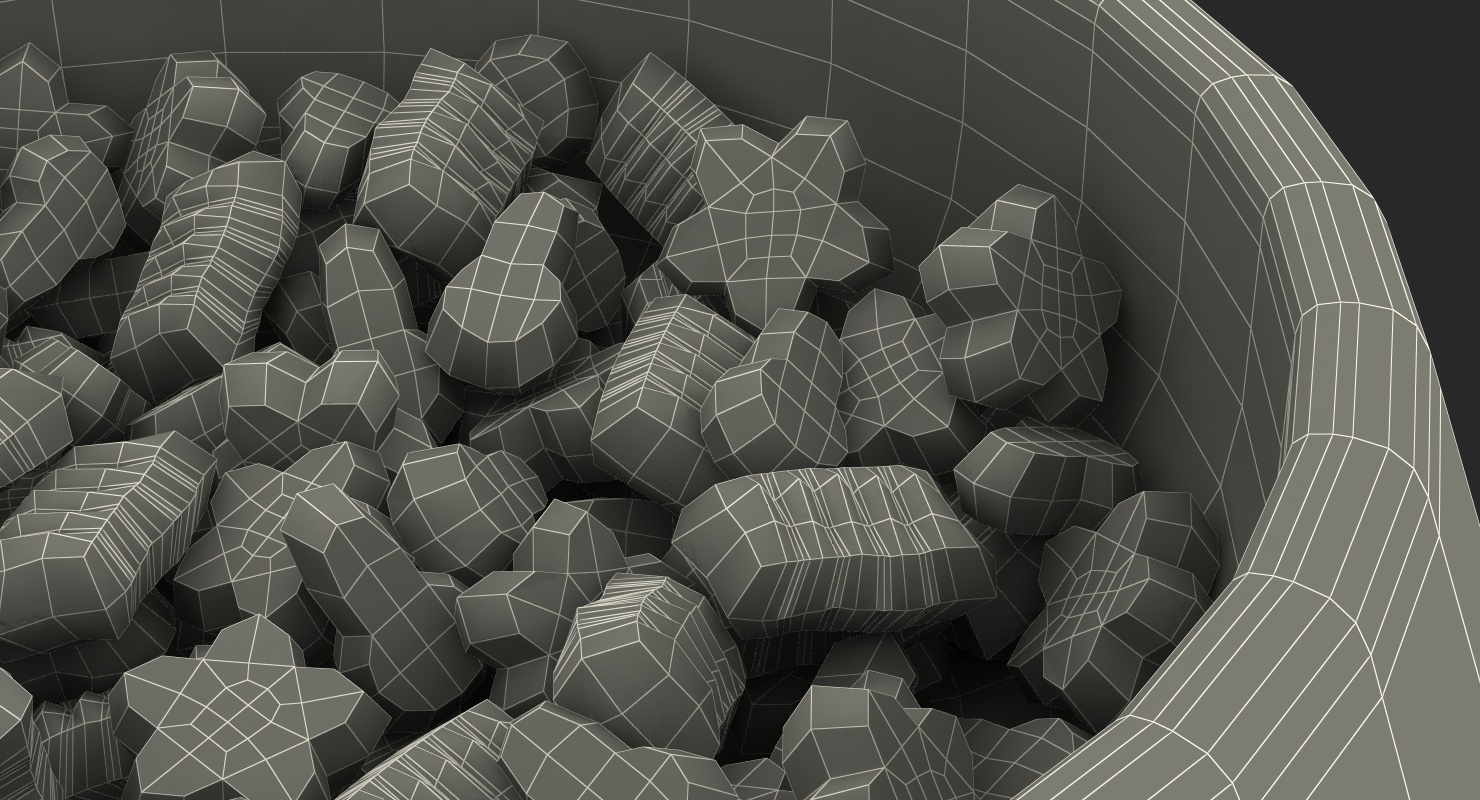 Dry Pet Food Bowl 3D