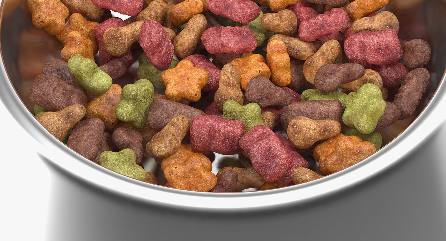 Dry Pet Food Bowl 3D