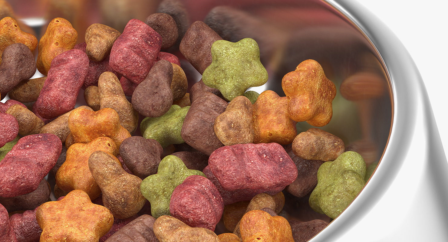 Dry Pet Food Bowl 3D