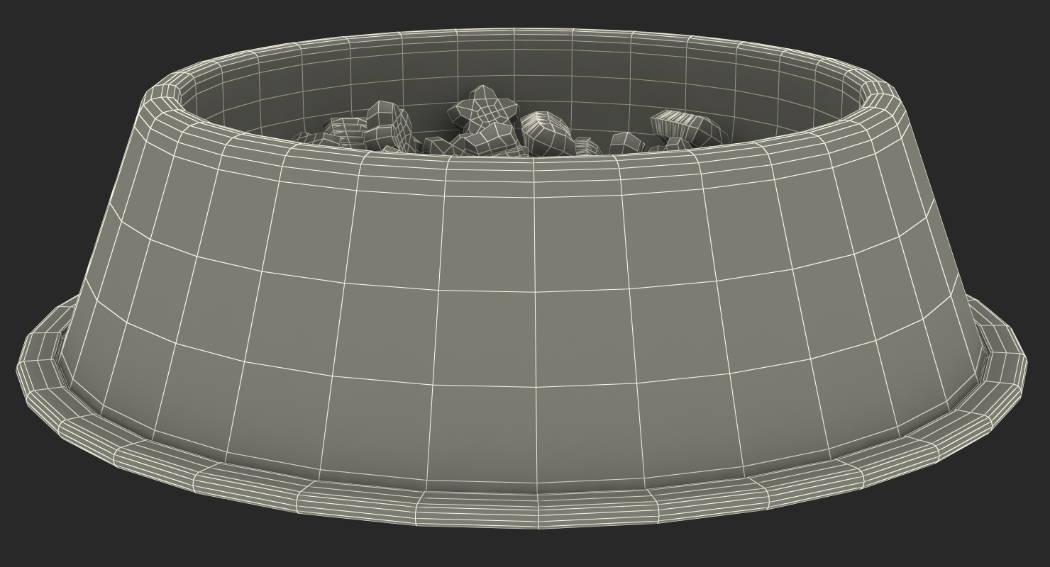 Dry Pet Food Bowl 3D