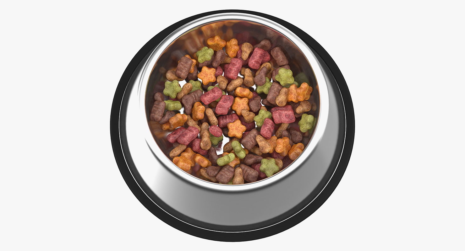 Dry Pet Food Bowl 3D