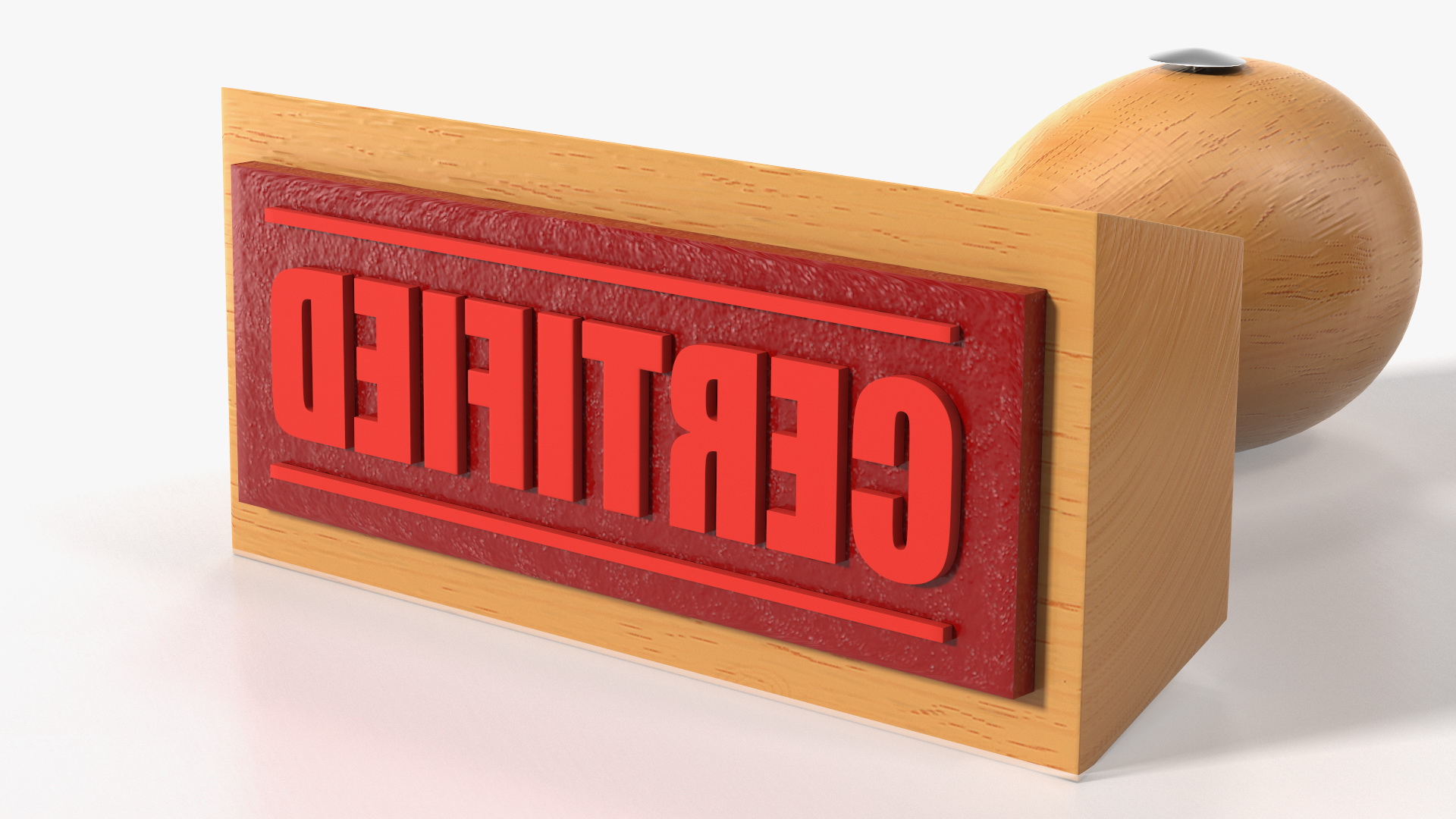 3D Wood Stamp with Inkpad Certified Set