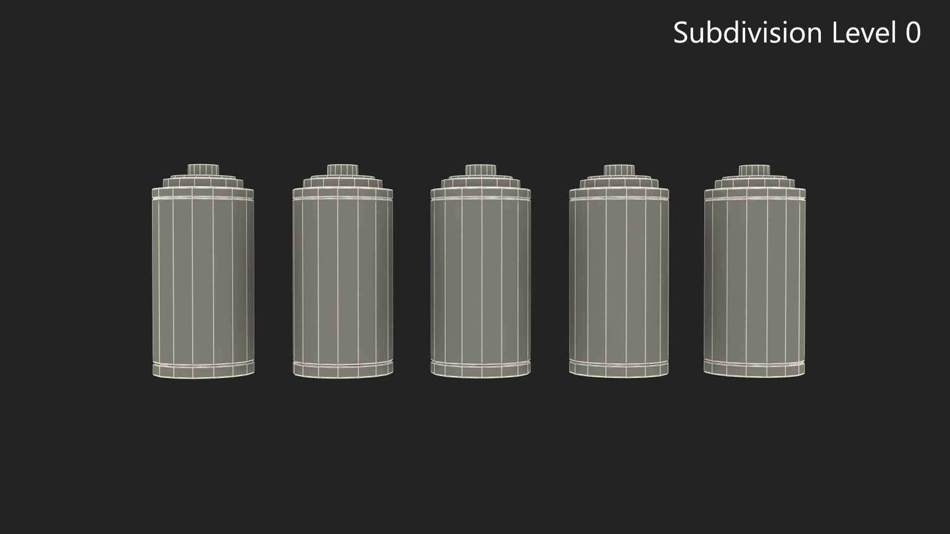 3D model Battery Charge Level Indicators Set