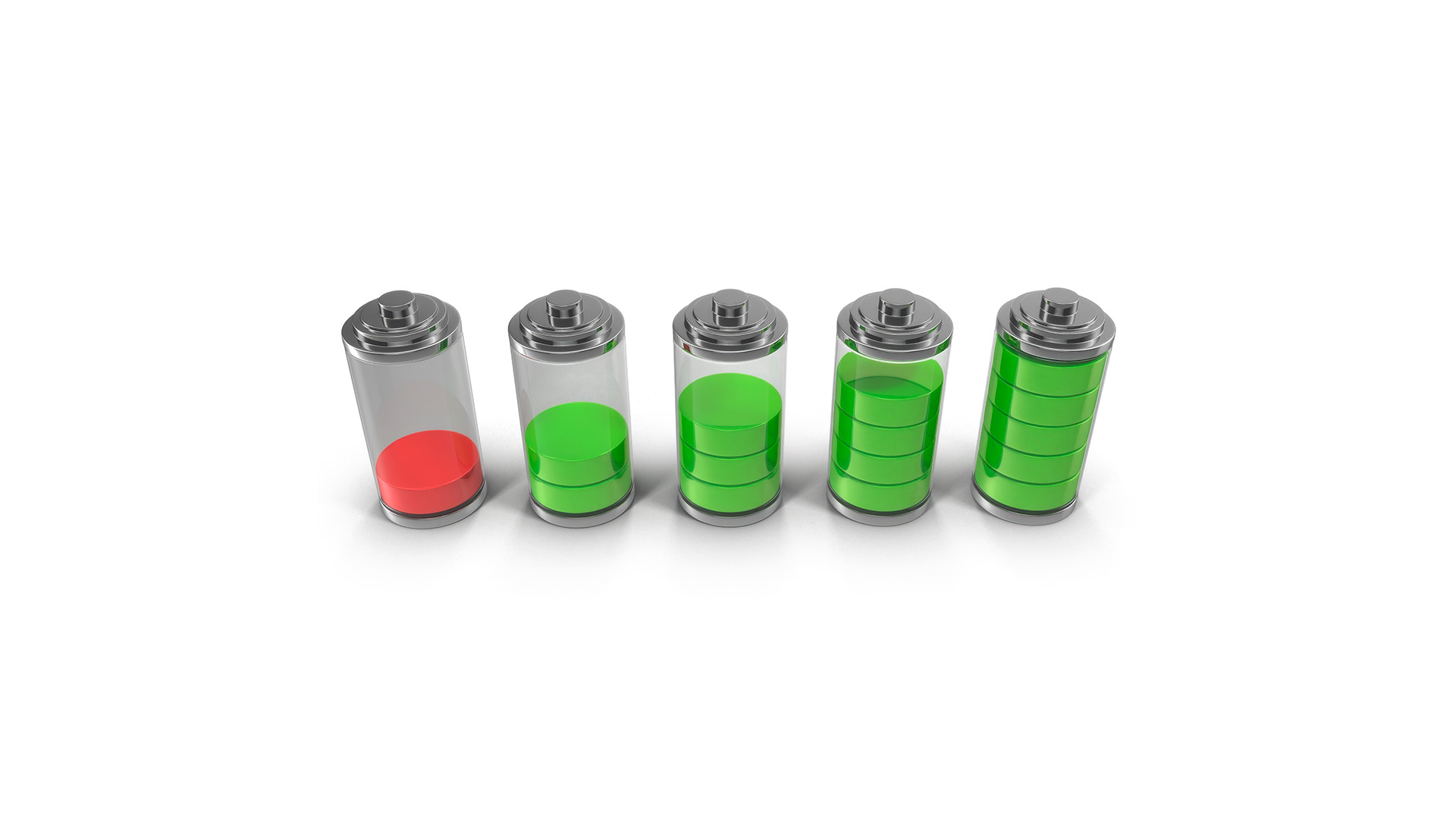 3D model Battery Charge Level Indicators Set
