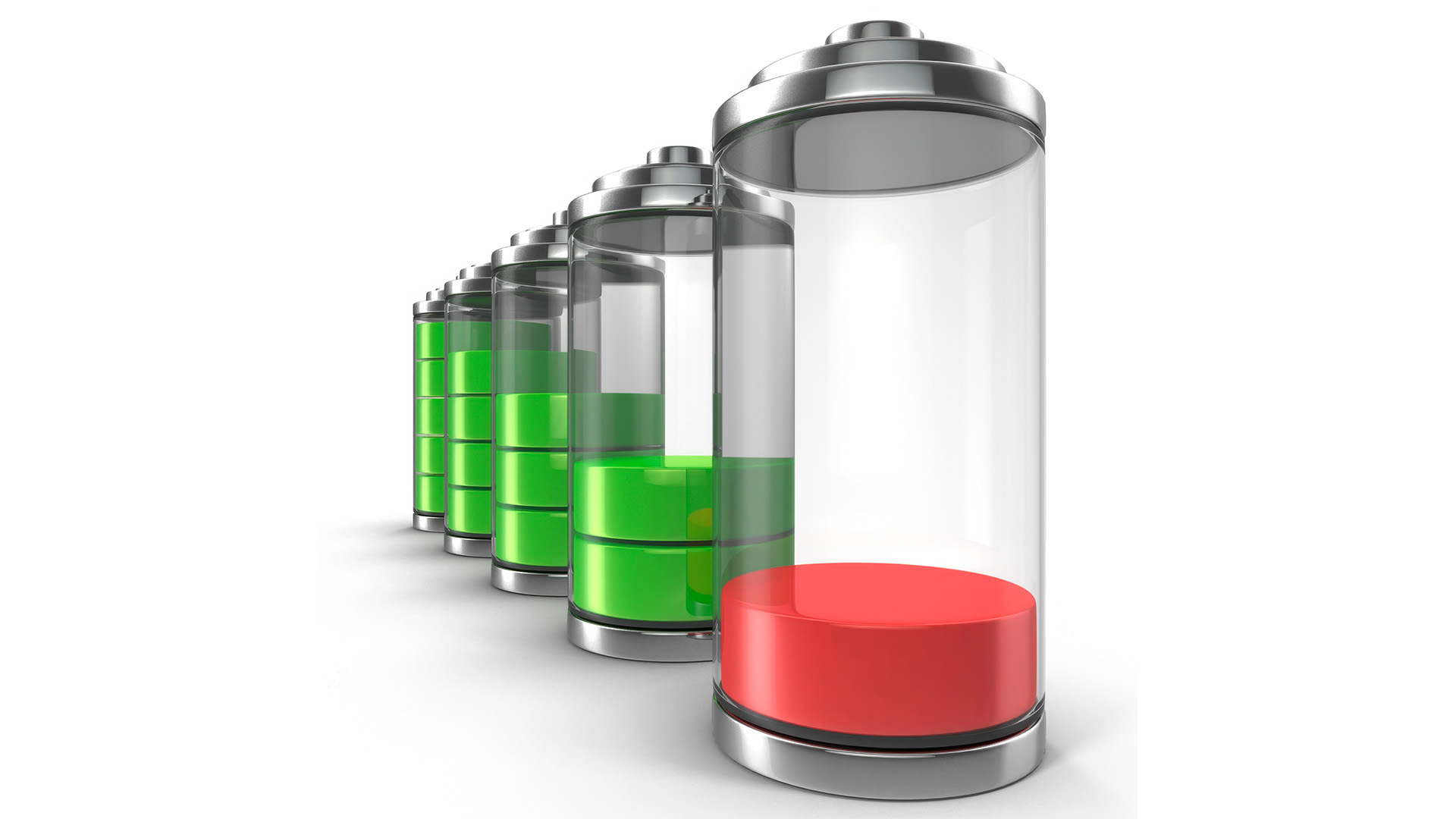 3D model Battery Charge Level Indicators Set