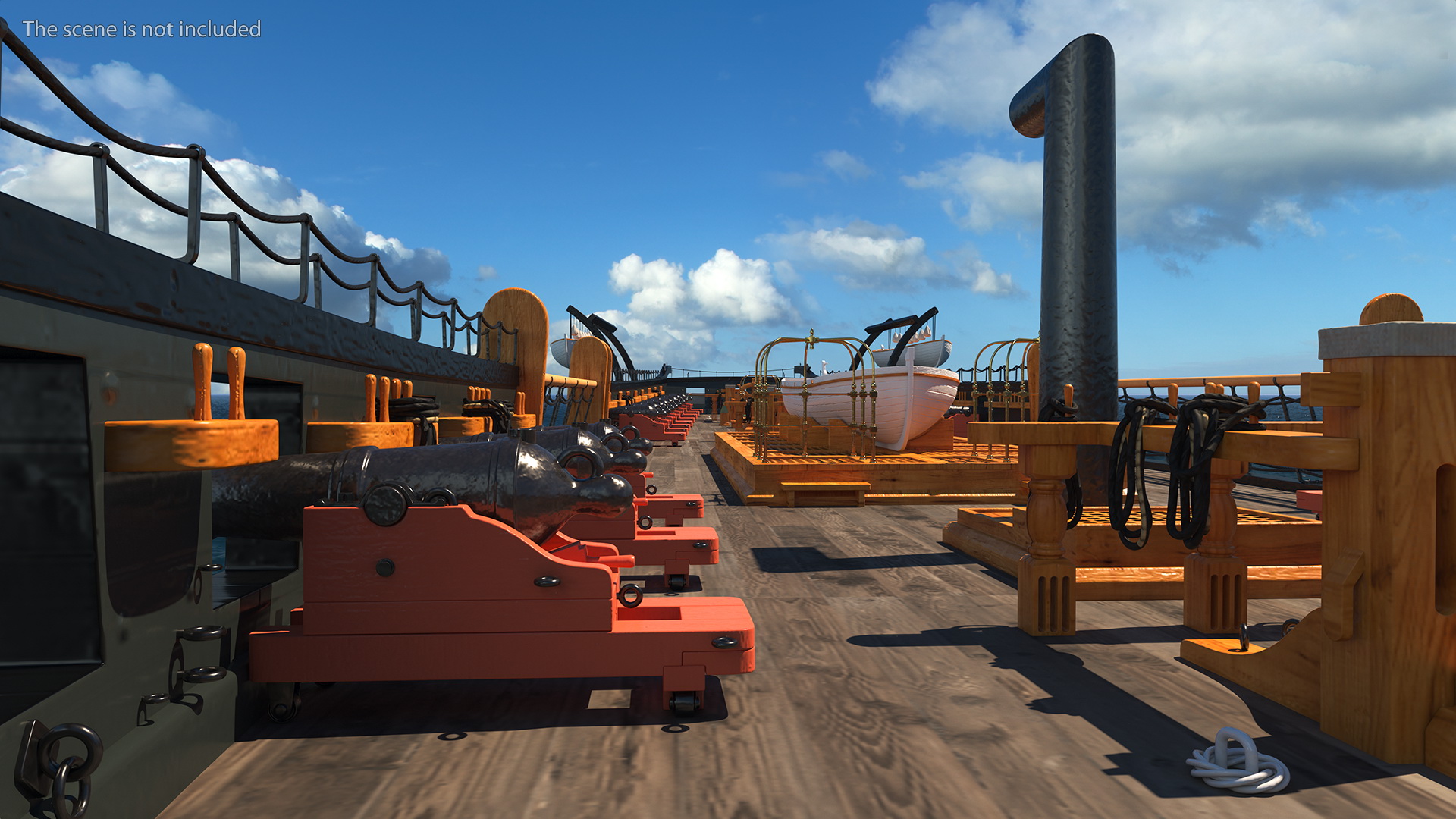 3D Fregat Wooden Hull model