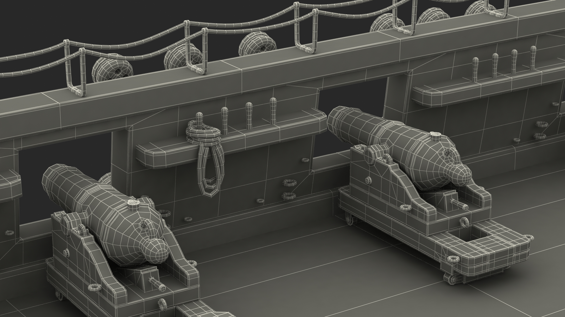 3D Fregat Wooden Hull model