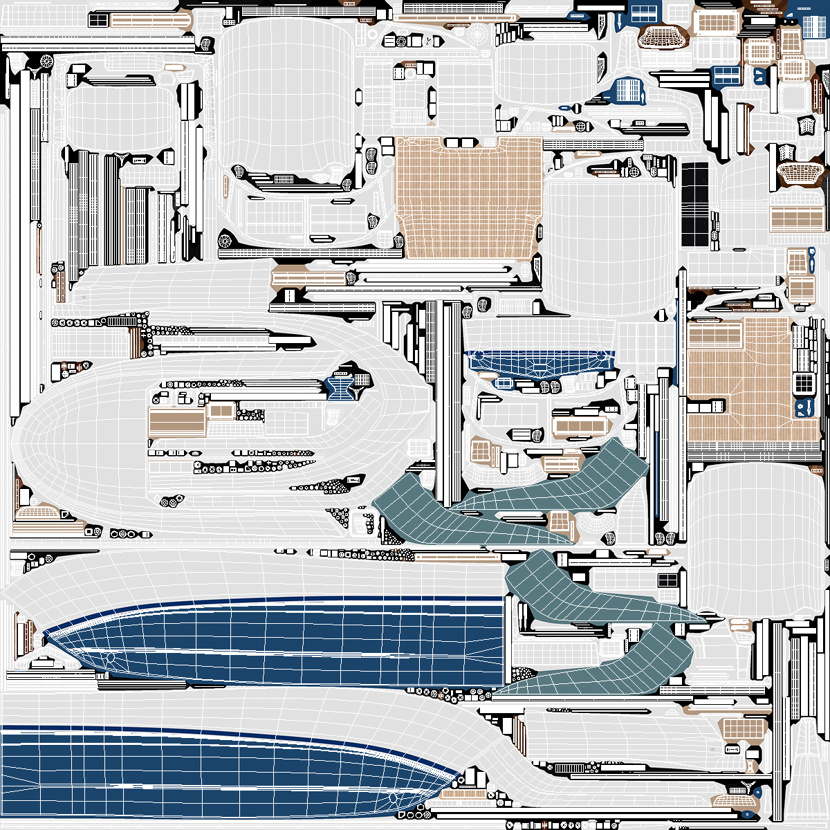 Henriques 35 Express Blue New Fishing Boat 3D