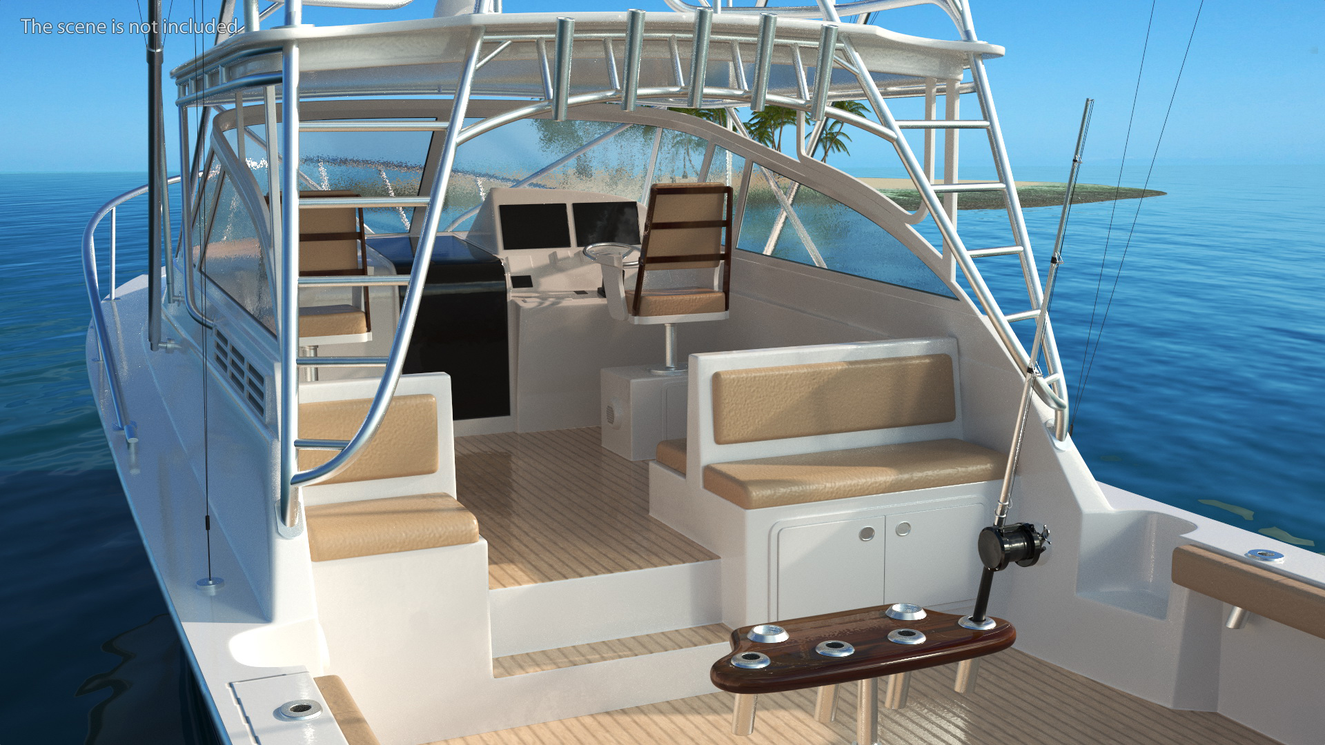 Henriques 35 Express Blue New Fishing Boat 3D