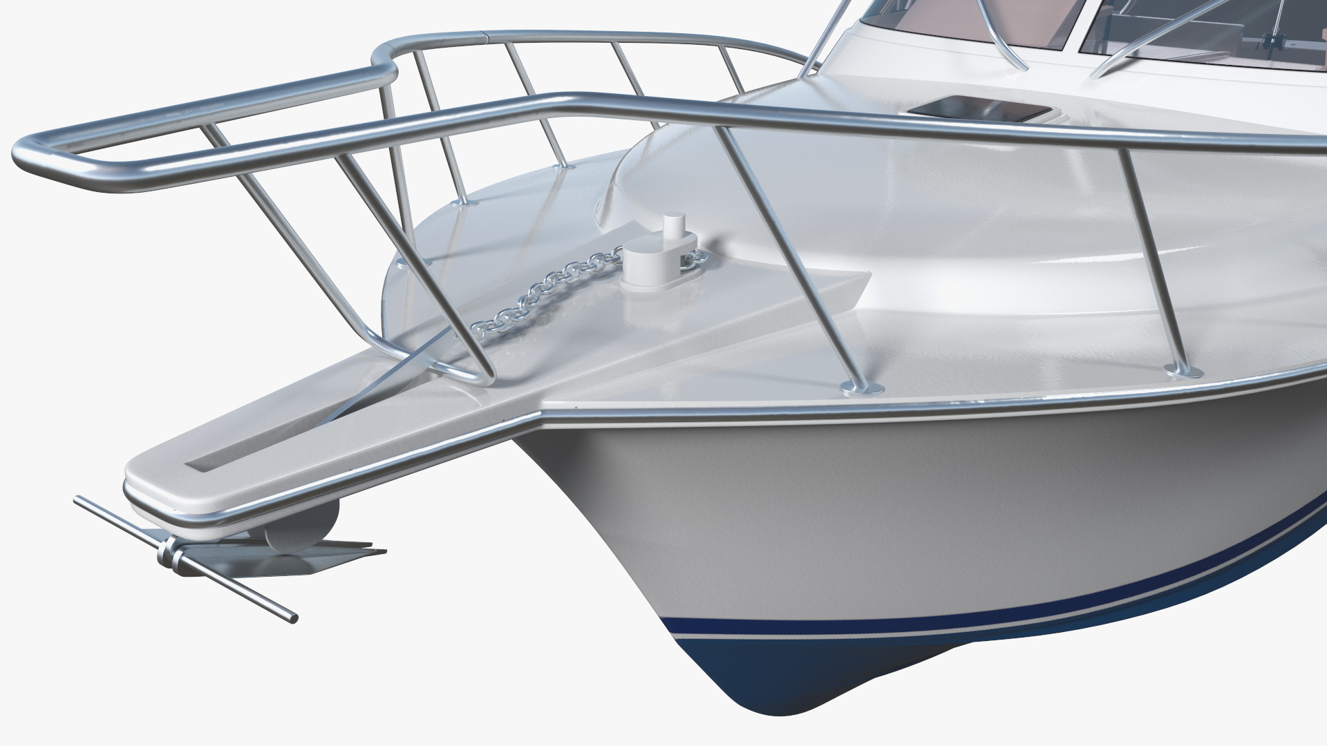 Henriques 35 Express Blue New Fishing Boat 3D